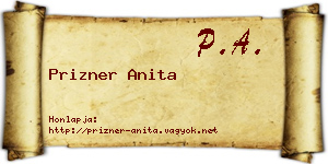 Prizner Anita névjegykártya